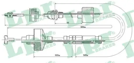 Трос зчеплення LPR C0309C