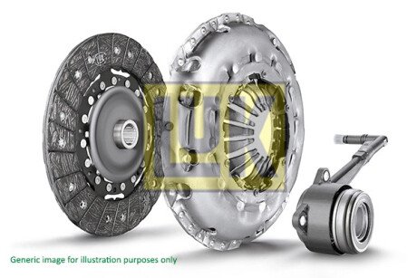 Комплект зчеплення Ford Fiesta 1.1 Ti-VCT 17- (d=210mm) (+вижимний) LuK 621 3146 33