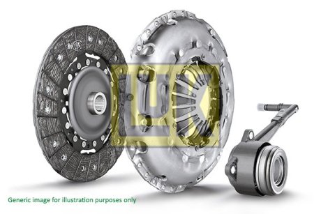 Комплект зчеплення Ford Focus 98-04 (d=220mm) (+вижимний) LuK 622 2414 36