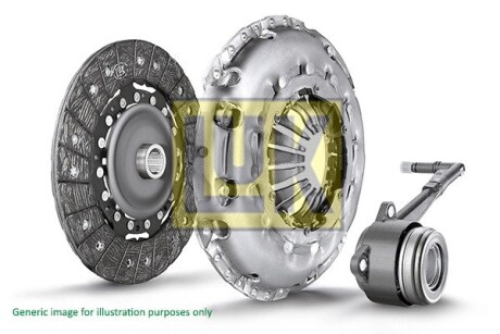 Комплект зчеплення Volvo S60/S80/S90/V60/V70/V90/XC60/XC70 2.0d 13- (d=240mm) (+вижимний) LuK 624 3953 34