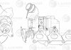 Турбокомпрессор для Skoda Octavia (04-)/VW Tiguan (08-) 1.4T [CAXA;CNVA;CAXC] (тип TD025M2) LUZAR LAT 1849 (фото 1)
