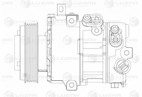 Компрессор кондиционера Hyundai Creta (16-) 2.0i LUZAR LCAC0820