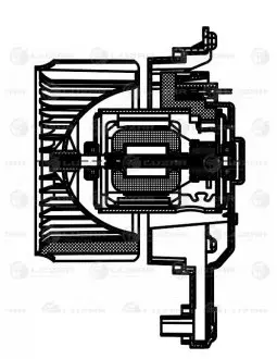Электровентилятор отопителя для а/м KIA Optima IV (15-) LUZAR LFh 08120