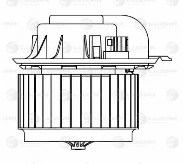Электровентилятор отопителя для а/м VW Touareg (02-)/Audi Q7 (05-) (задний) LUZAR LFh 1856