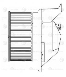 Электровентилятор отопителя для а/м MINI R56 Cooper (05-)/One (09-)/R60 Countrym LUZAR LFh2601