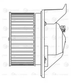 Электровентилятор отопителя для а/м MINI R56 Cooper (05-)/One (09-)/R60 Countrym LUZAR LFh2601