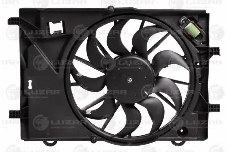 Вентилятор охлаждения радиатора авео t300 (11-) (с кожухом) LUZAR LFK 0595