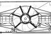 Э/вентилятор охлаждения с кожухом mitsubishi lancer x (07-) 1.5i/1.6i LUZAR LFK 1115 (фото 3)