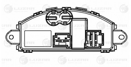 Резистор электровентилятора отопителя для а/м Skoda Octavia A7 (13-)/VW Golf VII LUZAR LFR1820
