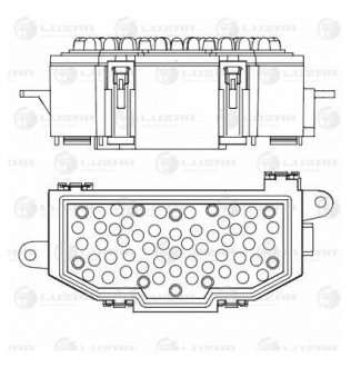 Резистор электровентилятора отопителя для а/м Audi A4 (B8) (07-)/Q5 (08-) (LFR 1 LUZAR LFR1880 (фото 1)