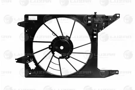 Диффузор радиатора (только кожух) logan (08-) a/c LUZAR LFS 0966