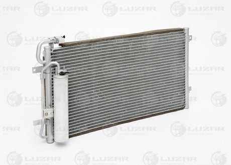 Радиатор кондиционера 2170 halla с ресивером LUZAR LRAC 0127 (фото 1)