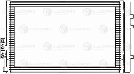 Радиатор кондиционера для а/м BMW X3 (F25) (10-)/BMW X4 (F26) (14-) LUZAR LRAC 2603 (фото 1)