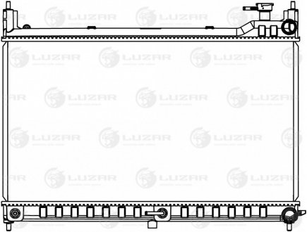 Радиатор охлаждения для а/м Nissan Murano III (Z52) (14-) (LRc 1412) LUZAR LRc1412