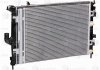 Блок охлаждения (радиатор+конденсер+вентилятор) для а/м Renault Logan 1.4, 1.6 (08-)/ Lada Largus (12-)1.6 AC+ LUZAR LRK 0983 (фото 1)