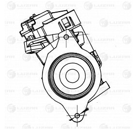 Клапан EGR (рециркуляции выхл. газов) для а/м Ford Kuga (08-) 2.0D LUZAR LVEG 1011