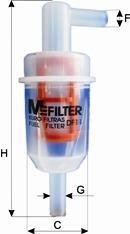 Фільтр палива MFILTER DF11 (фото 1)