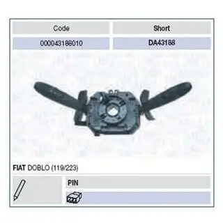 Перемикач FIAT DOBLO [] MAGNETI MARELLI 000043188010