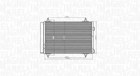 Радиатор кондиционера MAGNETI MARELLI 350203916000