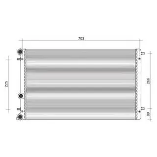 Радіатор двигуна VW NEW BEETLE MAGNETI MARELLI 350213105100