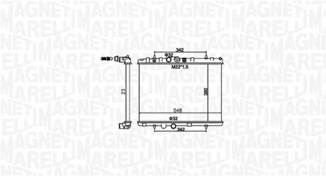 Радіатор системи охолодження MAGNETI MARELLI 350213156100