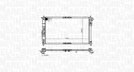 DAEWOO радіатор NUBIRA II AUT. 99- MAGNETI MARELLI 350213174900 (фото 1)