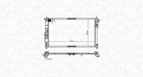 DAEWOO радіатор NUBIRA II AUT. 99- MAGNETI MARELLI 350213174900