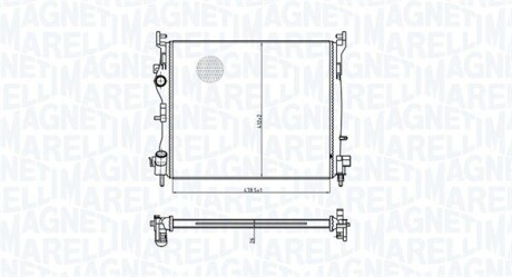 RENAULT радіатор Clio 1.5dCi 01- MAGNETI MARELLI 350213179300 (фото 1)