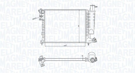 Радіатор CITROEN ZX -97 MAGNETI MARELLI 350213183400