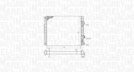 VW радіатор охолодження Lupo,Polo MAGNETI MARELLI 350213192900 (фото 1)