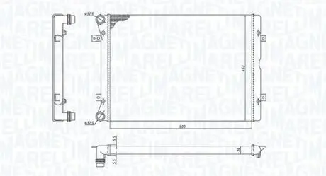 Радіатор VW-SHARAN 1.9-2.0 TDI 00- MAGNETI MARELLI 350213196100
