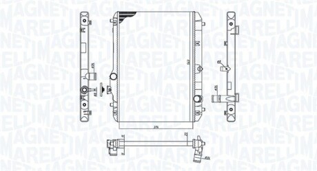 Радіатор Suzuki Swift 05- MAGNETI MARELLI 350213198600