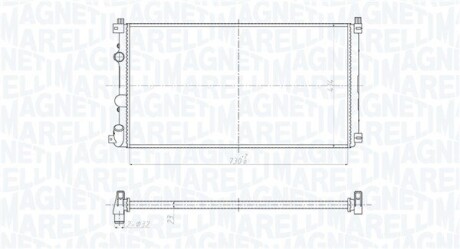 RENAULT радіатор Master II 2.5dCi AC 03- MAGNETI MARELLI 350213209500