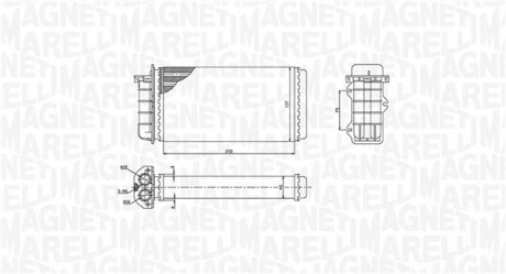 Радиатор печки MAGNETI MARELLI 350218441000