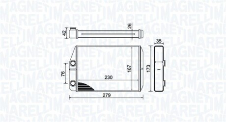 CITROEN радіатор опалення Jumper,Fiat Ducato,Peugeot Boxer 06- MAGNETI MARELLI 350218443000 (фото 1)