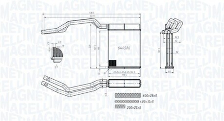 FORD радіатор обігрівача Focus 04-, C-Max 06- MAGNETI MARELLI 350218453000