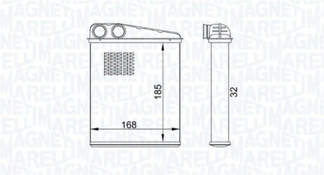 BMW радіатор опалення MINI 06-, DB W169/B245 MAGNETI MARELLI 350218457000