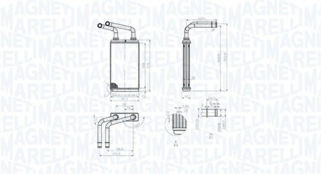 RENAULT радіатор опалення Master II,Opel Movano,Nissan 03- MAGNETI MARELLI 350218483000