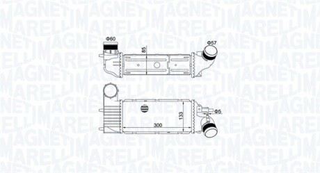 CITROEN інтеркулер C5 I,II,Peugeot 406,607 2.0/2.2HDI MAGNETI MARELLI 351319205250