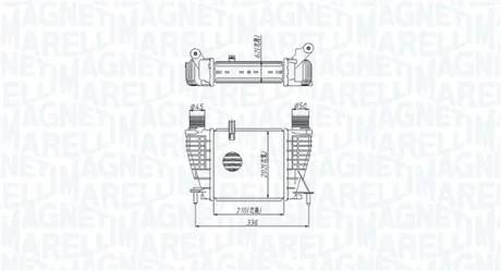 RENAULT Інтеркулер Clio III, Modus, Nissan Note, NV200 1.5dCi 06- MAGNETI MARELLI 351319205320