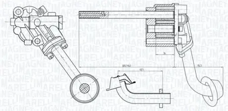 VW помпа мастила GOLF,PASSAT 86- MAGNETI MARELLI 351516000065