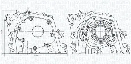 FORD Помпа масла C-Max/Focus/Kuga 1,5-1,6EcoBoost 10- MAGNETI MARELLI 351516000075