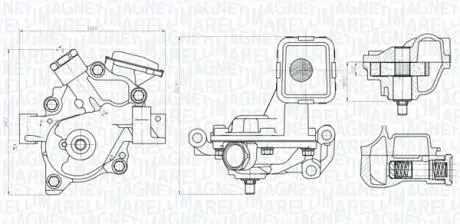 TOYOTA Оливний насос AURIS 1.6 07-12, COROLLA 1.6 06- MAGNETI MARELLI 351516000146