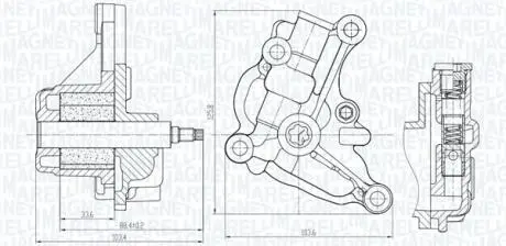 NISSAN Оливний насос JUKE 1.6 10-, NV200 1.6 10-, QASHQAI / QASHQAI +2 I 1.6 07- MAGNETI MARELLI 351516000154