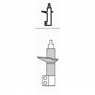 Амортизатор газовый передн. skoda octavia 1.9 tdi [354305070000] MAGNETI MARELLI 4305G (фото 1)