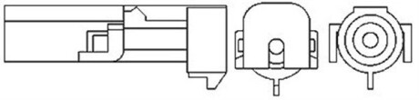 DAEWOO лямбда-зонд (1 конт.) Lanos, HYUNDAI, SUZUKI MAGNETI MARELLI 466016355005