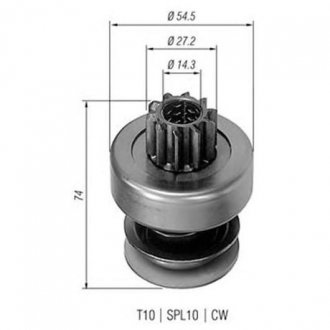 Бендикс (z=10) peugeot 2,1/2,3/2,5d ford 2,3/2,5d MAGNETI MARELLI 940113020134