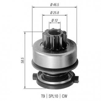 Бендикс (z=9) ford 2,8 saab 2,0/2,3 [] MAGNETI MARELLI 940113020259