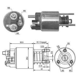 Тяговое реле, стартер (кор.код. ame0016) MAGNETI MARELLI 940113050016