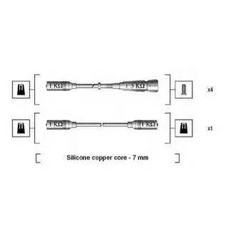 Комплект проводов зажигания MAGNETI MARELLI 941175140755